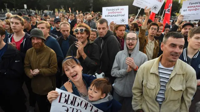 Unjuk rasa di Moskow