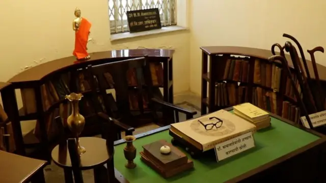 రాజగృహలోని అంబేడ్కర్ స్టడీ రూమ్﻿