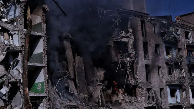 Зруйнований будинок у Костянтинівці 