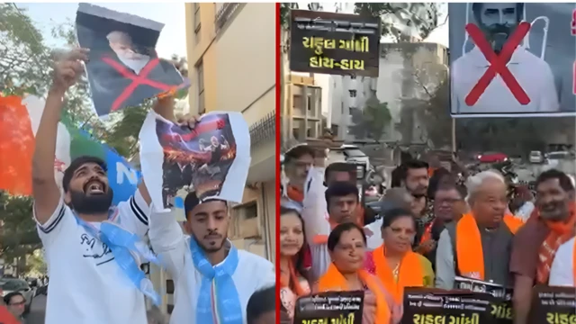 રાજકોટ, ભાજપ અને કોંગ્રેસ વિરોધ પ્રદર્શન, એઆઇ સમિટ, બીબીસી ગુજરાતી 