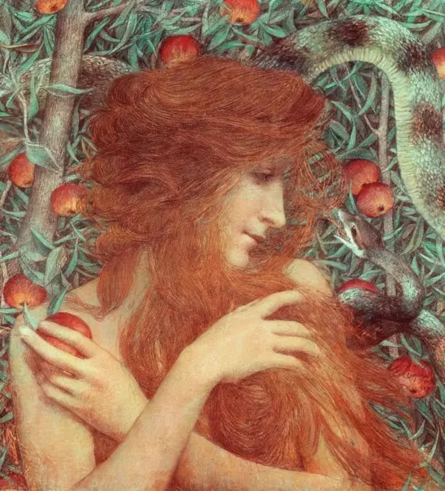 "Eva", peinte en 1896 par l'artiste français Lucién Levy-Dhurmer.