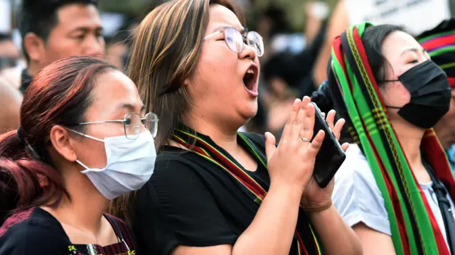 कुकी समुदाय के लोग