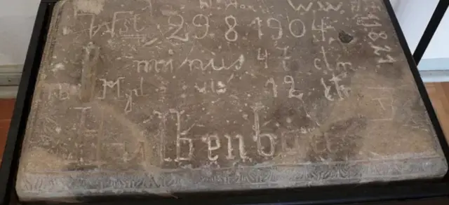 Batu di museum kota Schönebeck.