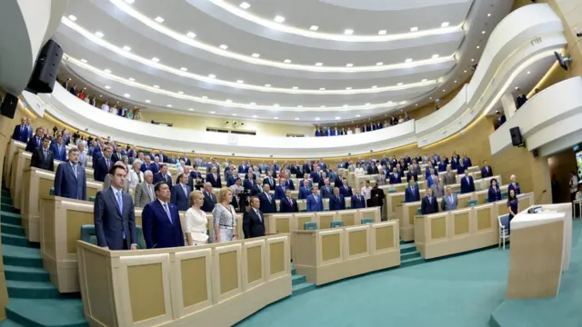 На заседании Совета Федерации РФ
