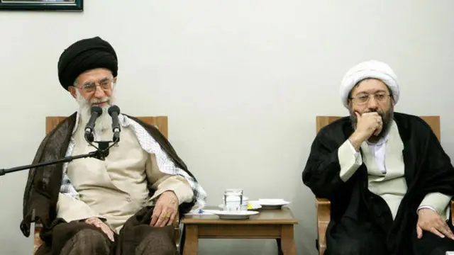 لاریجانی و خامنه‌ای