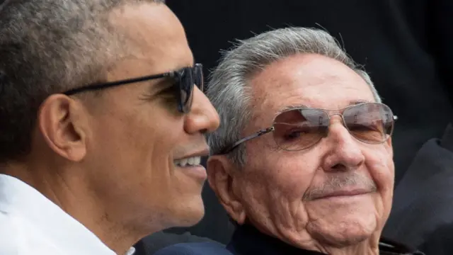 Obama y Raúl Castro