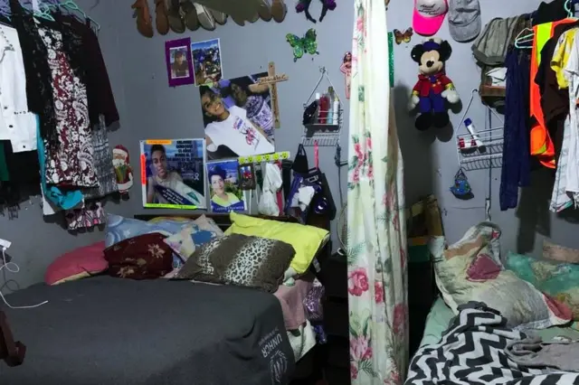 Cuarto de Yadira en la cuartería