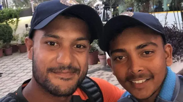 मयंक अग्रवाल और पृथ्वी शॉ