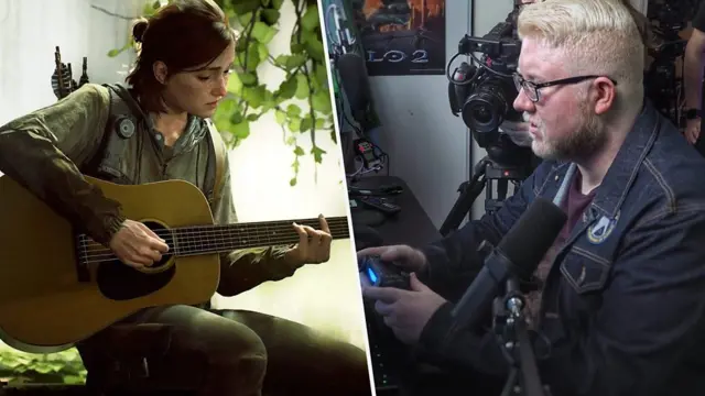 استیو در حال بازی آخرین بازمانده از ما قسمت ۲