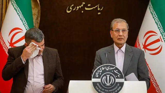 کنفرانس خبری علی ربیعی سخنگوی دولت و ایرج حریرچی معاون وزارت بهداشت یک روز پیش برگزار شده بود