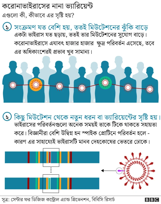 করোনাভাইরাসের প্রথম আবির্ভাবের পর থেকে এটা অসংখ্য বার নিজেকে পরিবর্তন করেছে।