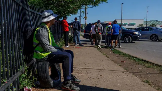 Migrants on the street