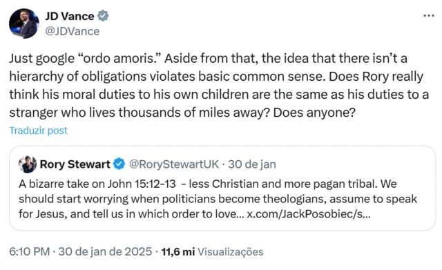 Post de J.D. Vance