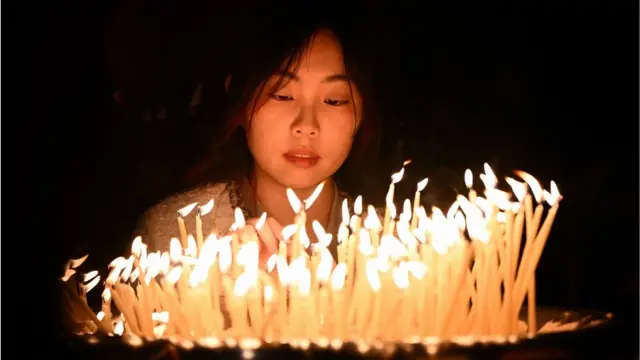 праздничная служба в соборе Святого Патрика в Мельбурне