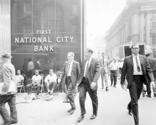 Una sucursal del First National City Bank.