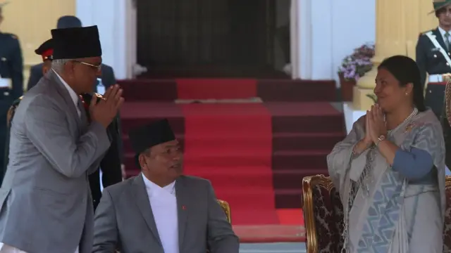 राष्ट्रपतिलाई शपथ ग्रहण गराएपछि पराजुली