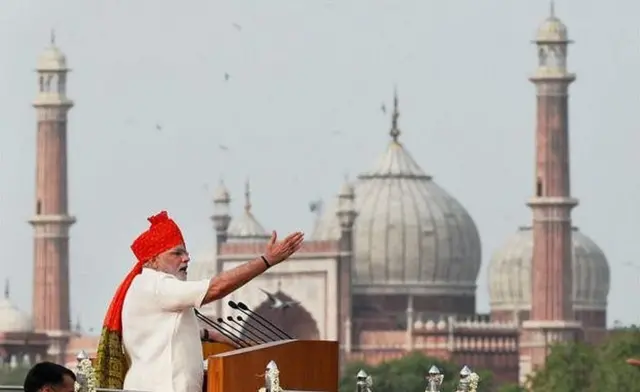 नरेंद्र मोदी, लाल क़िला से भाषण