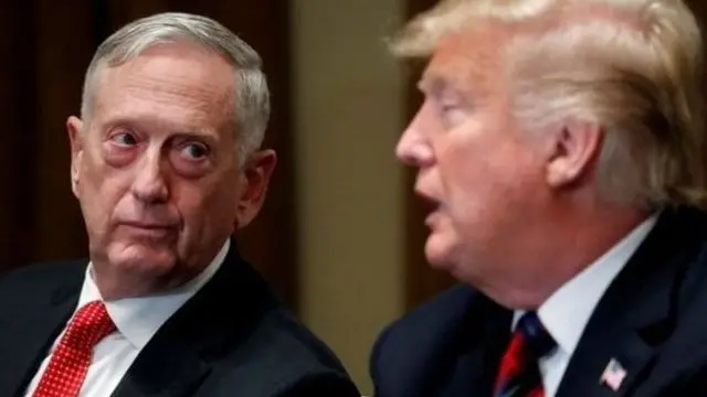 Jim Mattis e Donald Trump