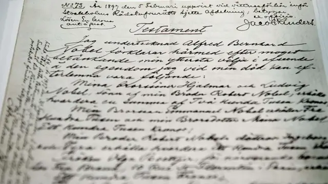 Testamento de Alfred Nobel