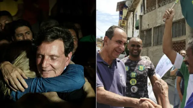 À esquerda, Marcelo Crivella, eleito no Rio; à direita, Kalil, novo prefeito de BH