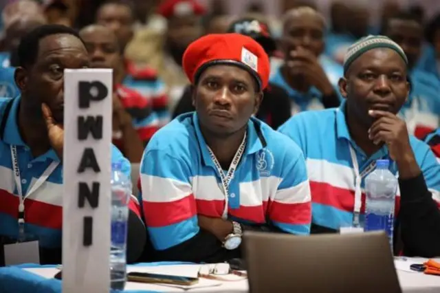 Wajumbe wa Baraza Kuu la Chadema wakati wa kumchagua mgombea wa Chadema