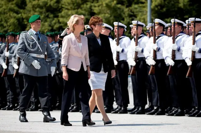 ကာကွယ်ရေးဝန်ကြီးသစ်(ယာ) နဲ့ အဟောင်း(ဝဲ)ကို ဂုဏ်ပြုတပ်ဖွဲ့က ဇူလိုင်လ ၁၇ ရက်မှာ အလေးပြု