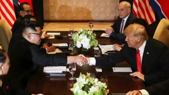 किम जोंग उन और ट्रंप