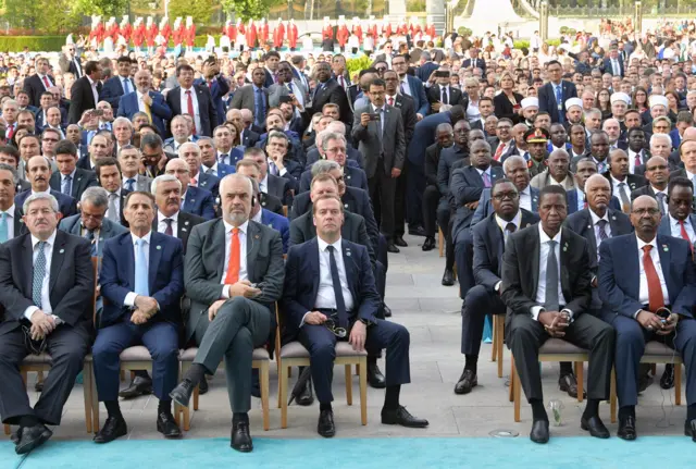 Törene katılan devlet liderleri