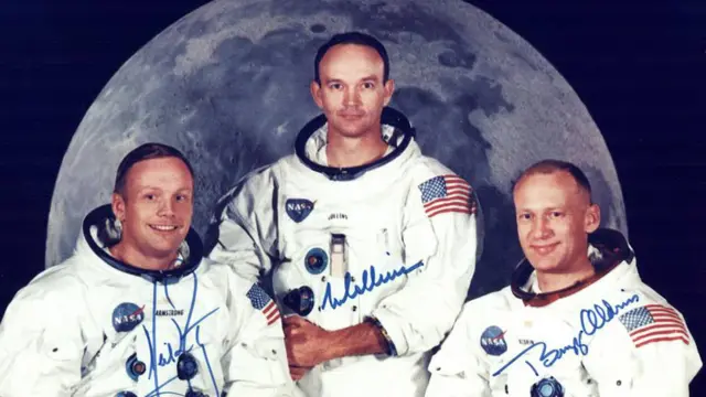 Neil Armstrong, Michael Collins y Buzz Aldrin