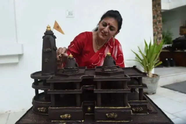 राम मंदिर का मॉडल