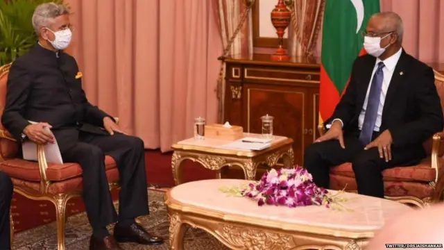 भारतीय विदेशमंत्री मालदीव में