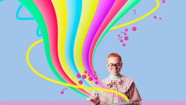 Des couleurs multiples, générées artificielement