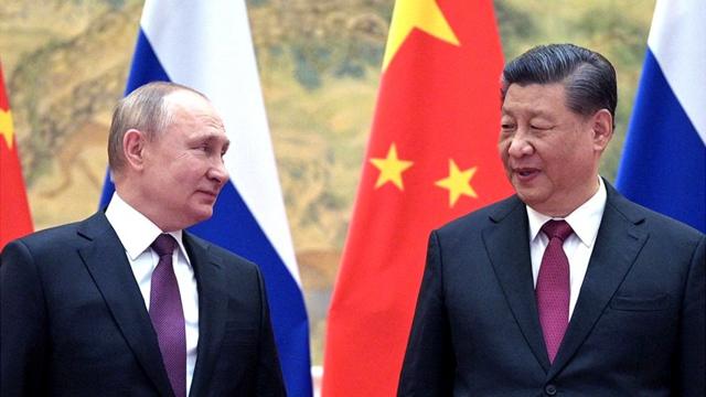 Encontro de Putin e Xi Jinping em Pequim, em fevereiro de 2022