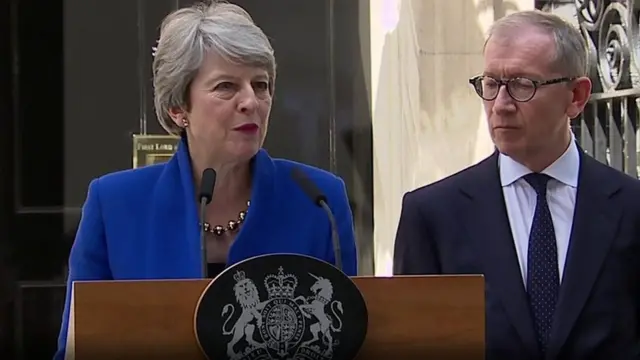 تيريزا ماي تلقي آخر خطاب لها في داونينغ ستريت