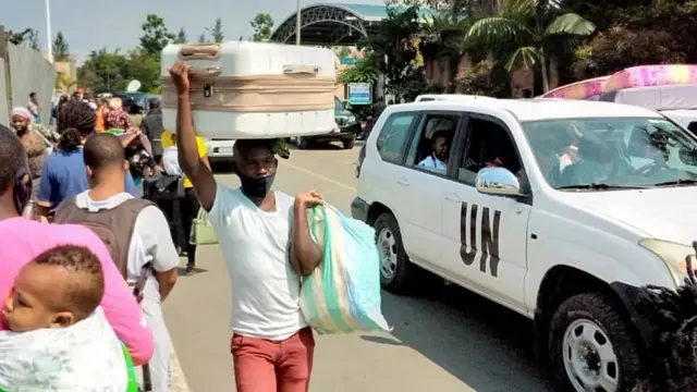 Abari kwambuka biganjemo abantu bifashije, n'abo mu miryango mpuzamahanga ikorera i Goma