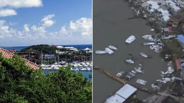 St Martin: ඉර්මා කුණාටුවට පෙර සහ පසු