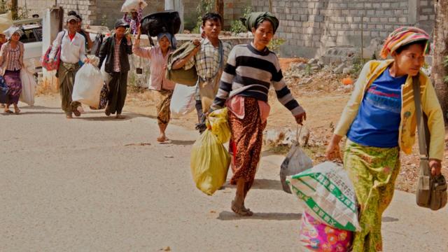 緬甸北部果敢地區戰火升級，大批緬甸難民湧入中國