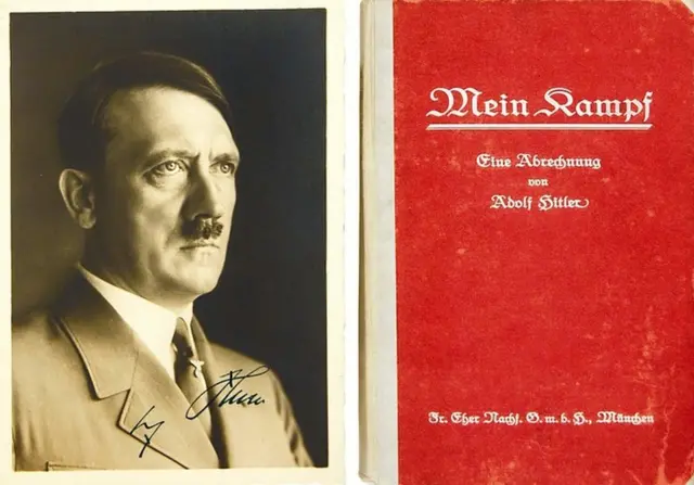 نسخه‌ای از نبرد من با امضای خود هیتلر