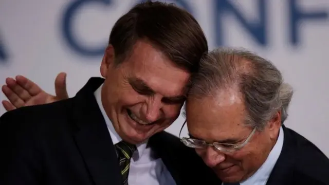 Bolsonaro e Paulo Guedes