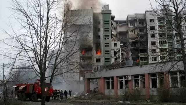 Weerarka Ruushka ayaa burbur xoog leh u geystay Ukraine