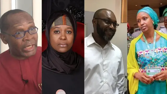 Joe Igbokwe, Aisha Yesufu, Osita Chidoka, Hadiza Bala Usman