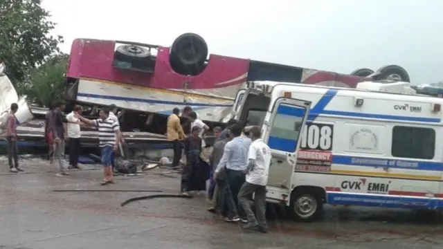 અકસ્માતની તસવીર