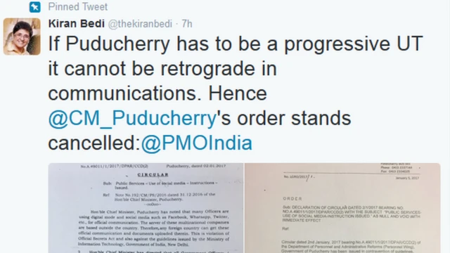 किरण बेदी का ट्वीट