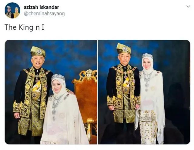 ملائشیا کے بادشاہ کا بوسہ