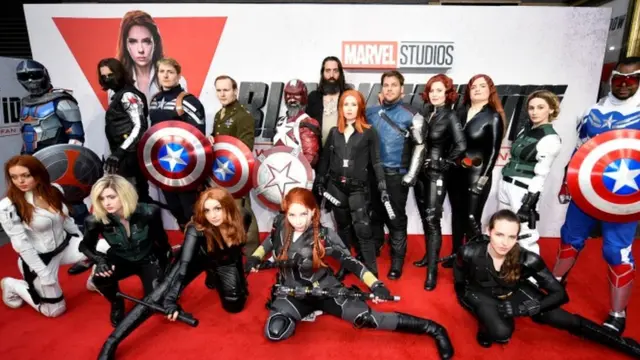 2021年6月29日，《黑寡婦》在英國倫敦的宣傳活動