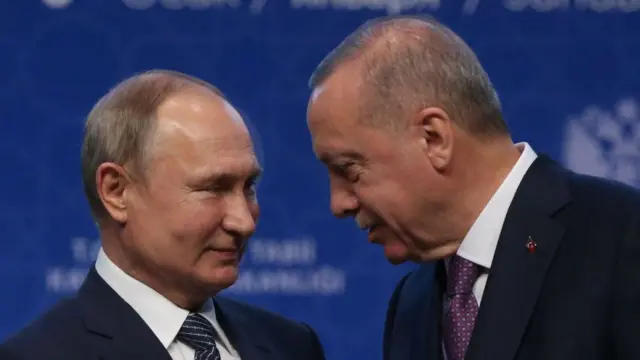 Владимир Путин и Реджеп Тайип Эрдоган