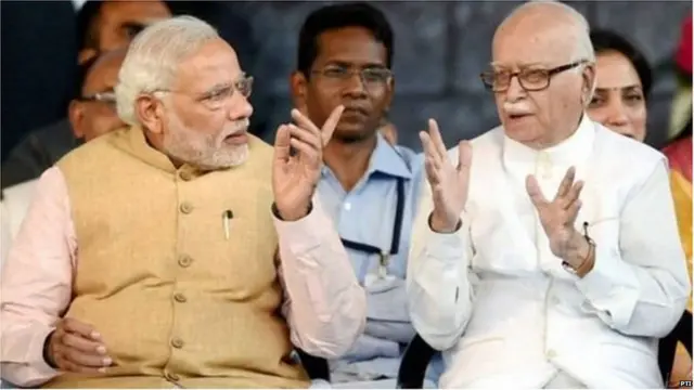 नरेंद्र मोदी, लाल कृष्ण आडवाणी, बीजेपी
