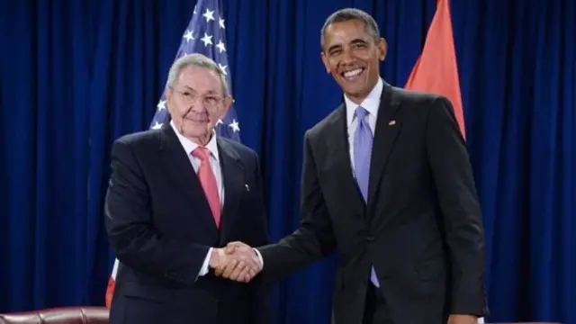 Raúl Castro y Barack Obama
