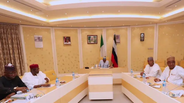 Shugaba Buhari da shugabannin Majalisa