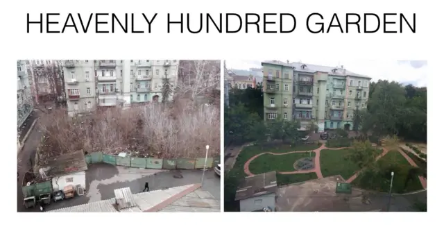 До і після: до Євромайдану сквер Небесної сотні був смітником